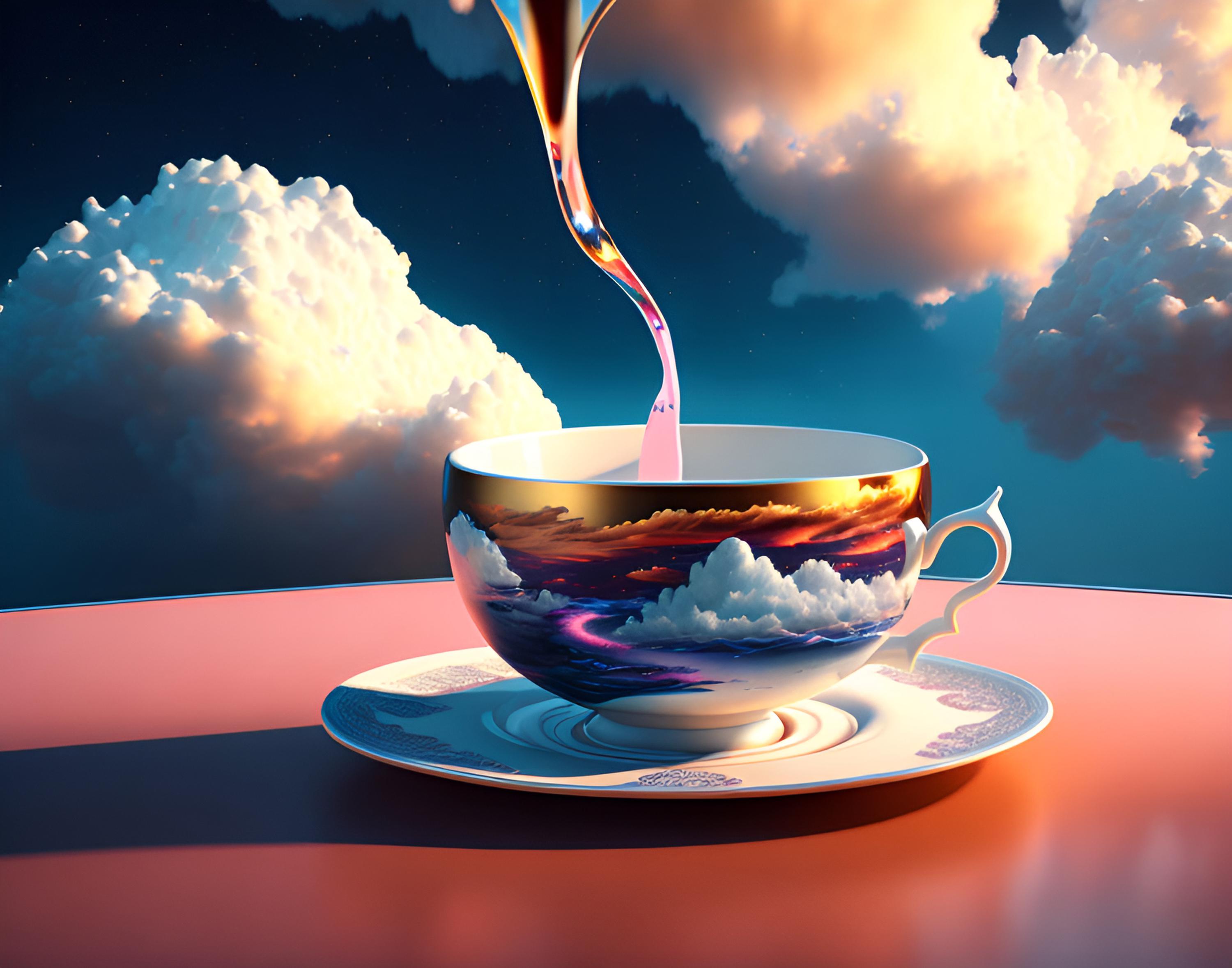 Free photo The heavenly cup of the gods