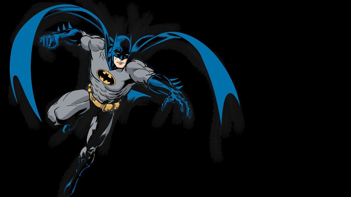Batman logo on black photo