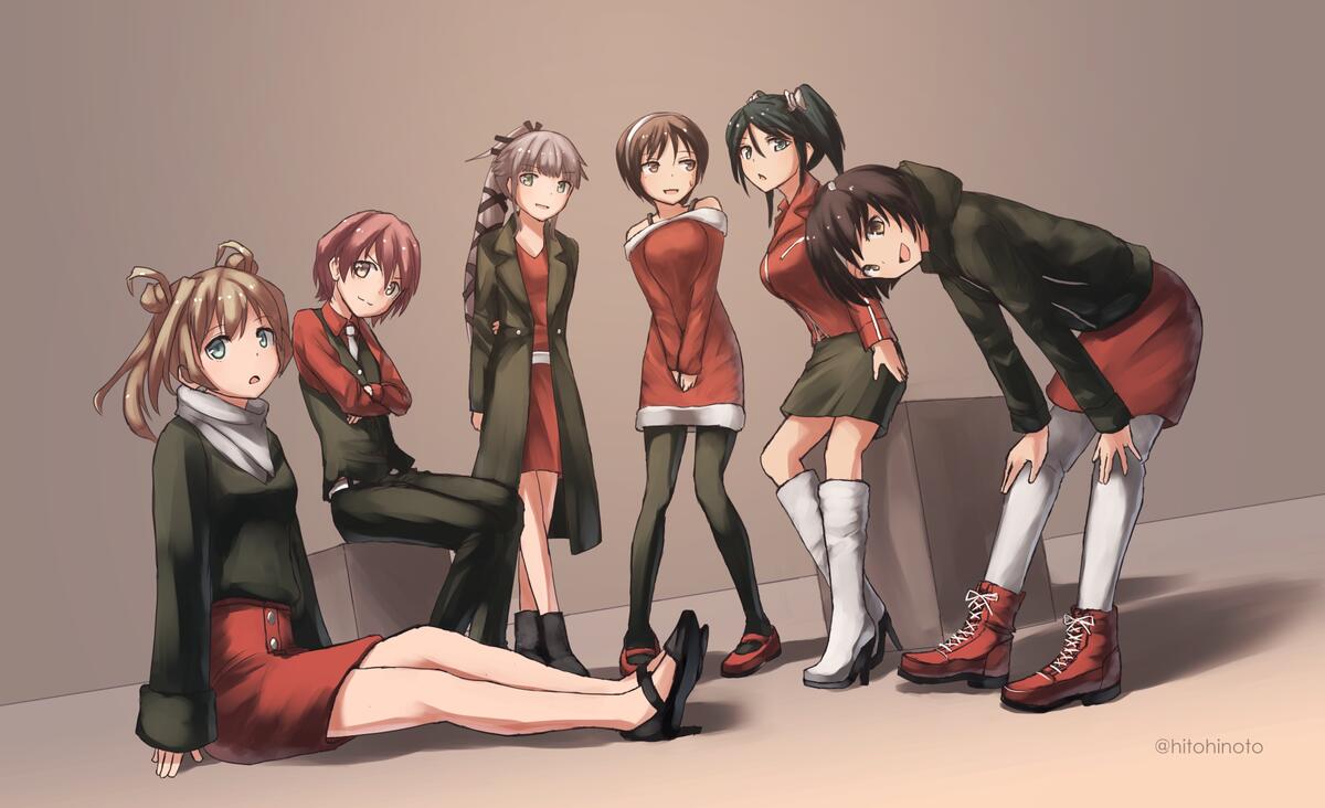 Группа аниме девочек