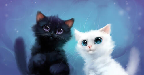 Cartoon kittens