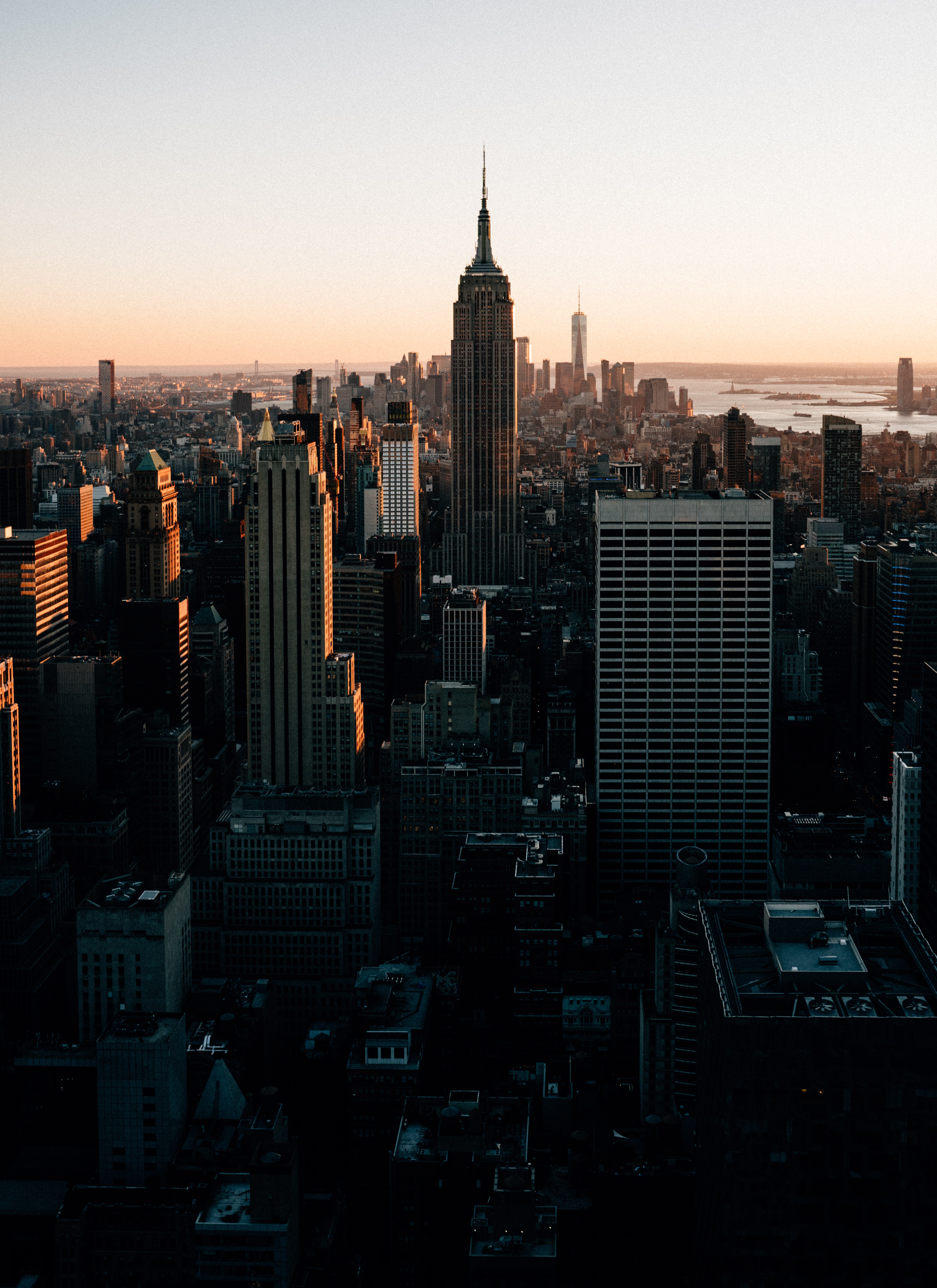 Обои город Нью-Йорк небоскреб на рабочий стол