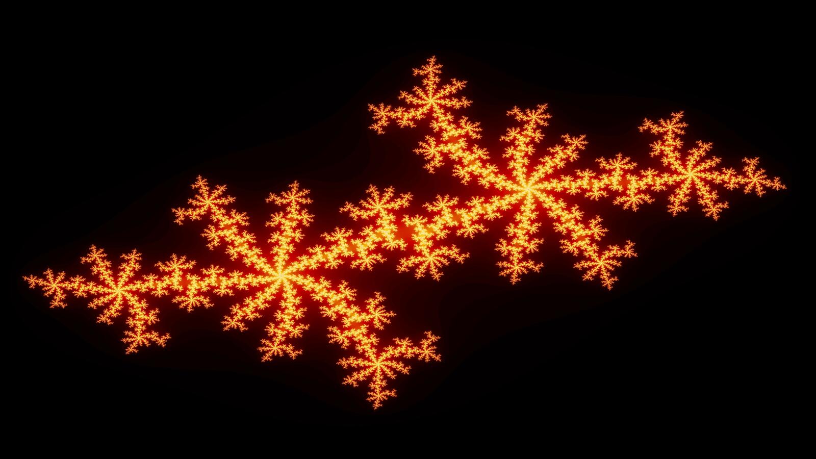 Бесплатное фото Ледяной кристалл оранжевого цвета