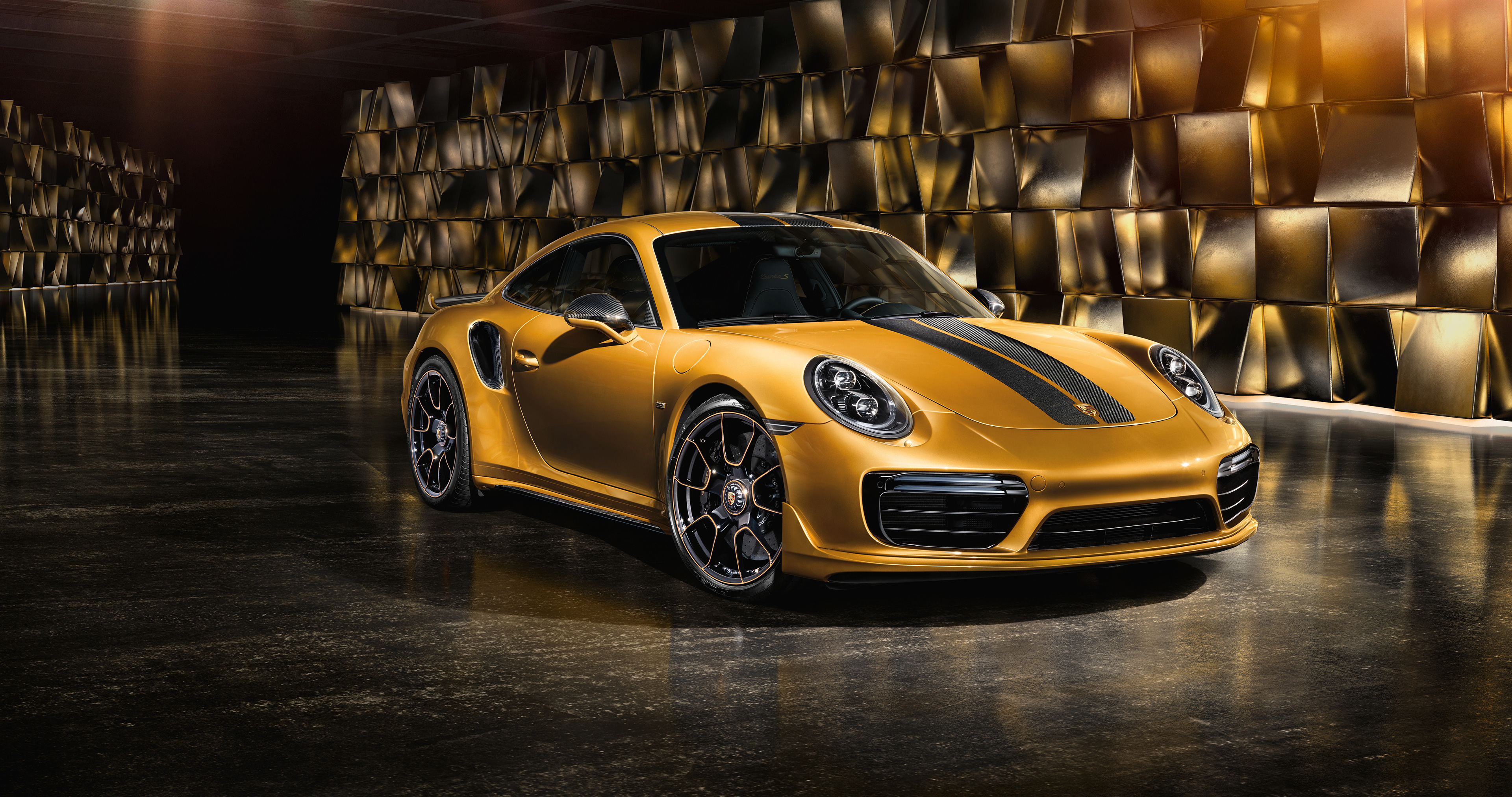 Обои Porsche 911 Porsche золотой на рабочий стол