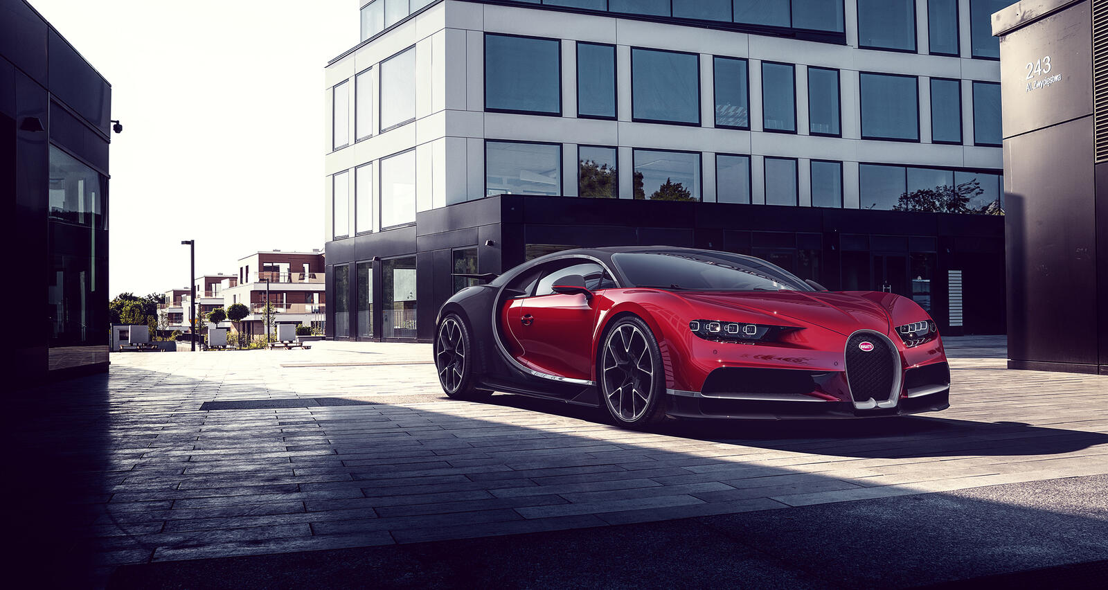 Free photo Bugatti Chiron 2018 in red