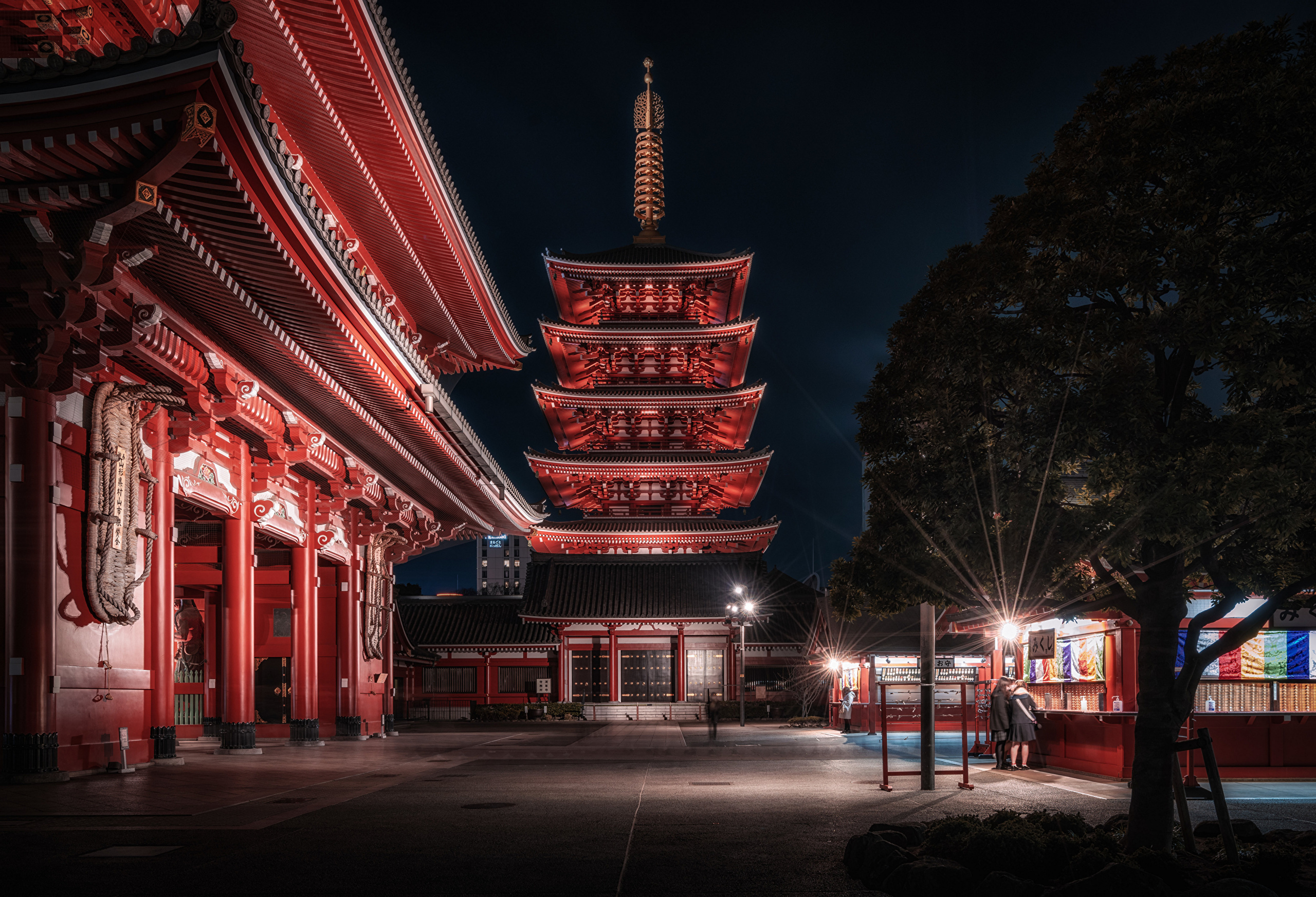 免费照片东京街头的夜景
