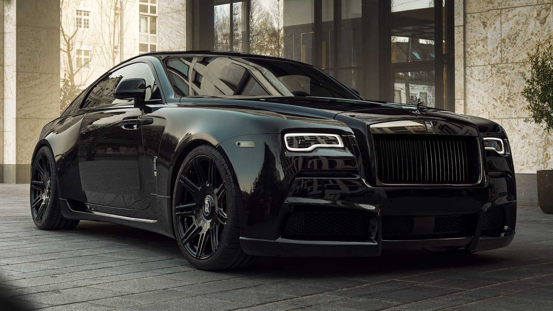 Бесплатное фото Rolls Royce Wraith на крутых дисках