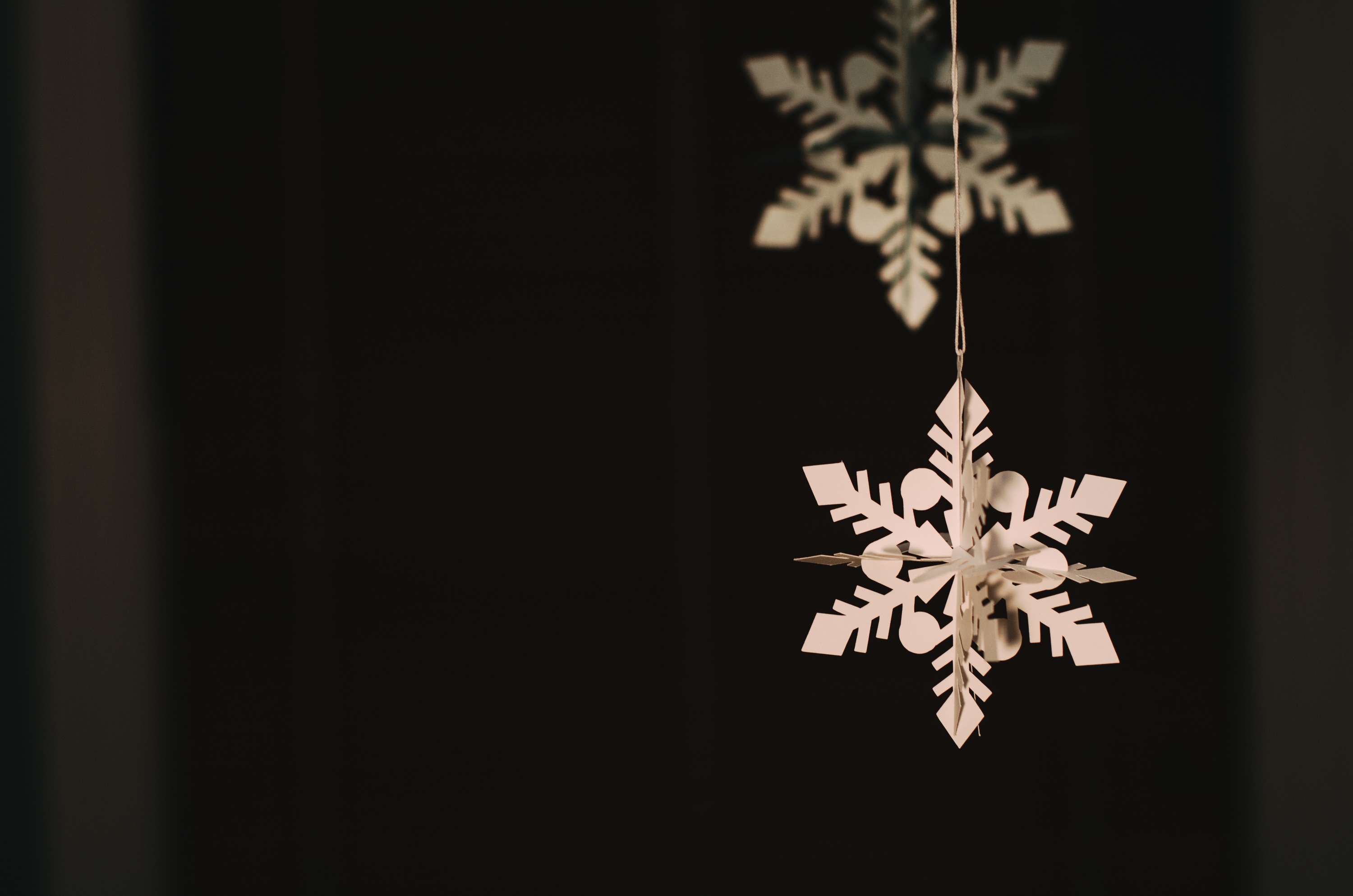 A snowflake ornament