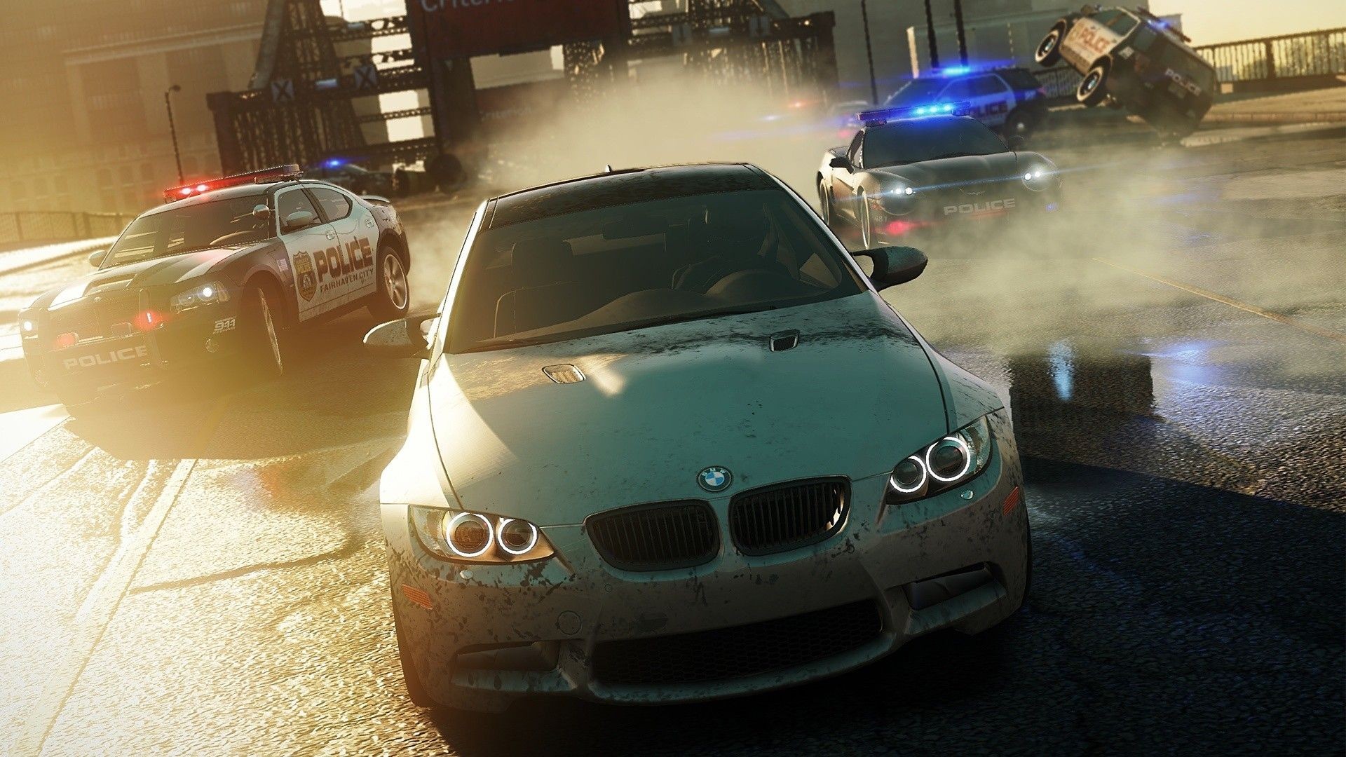 Free photo Need for Speed Most Wanted 2012 on a bmw.