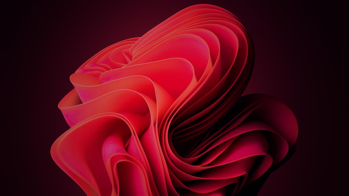 抽象的红色波浪