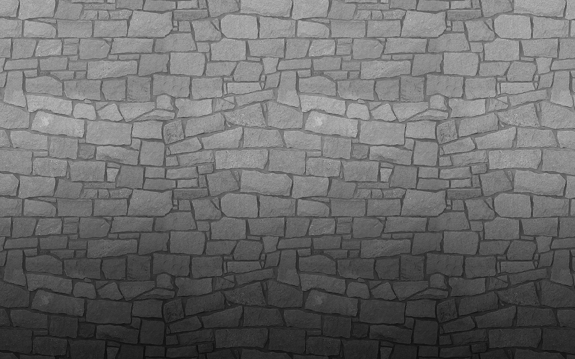 The gray stone wall