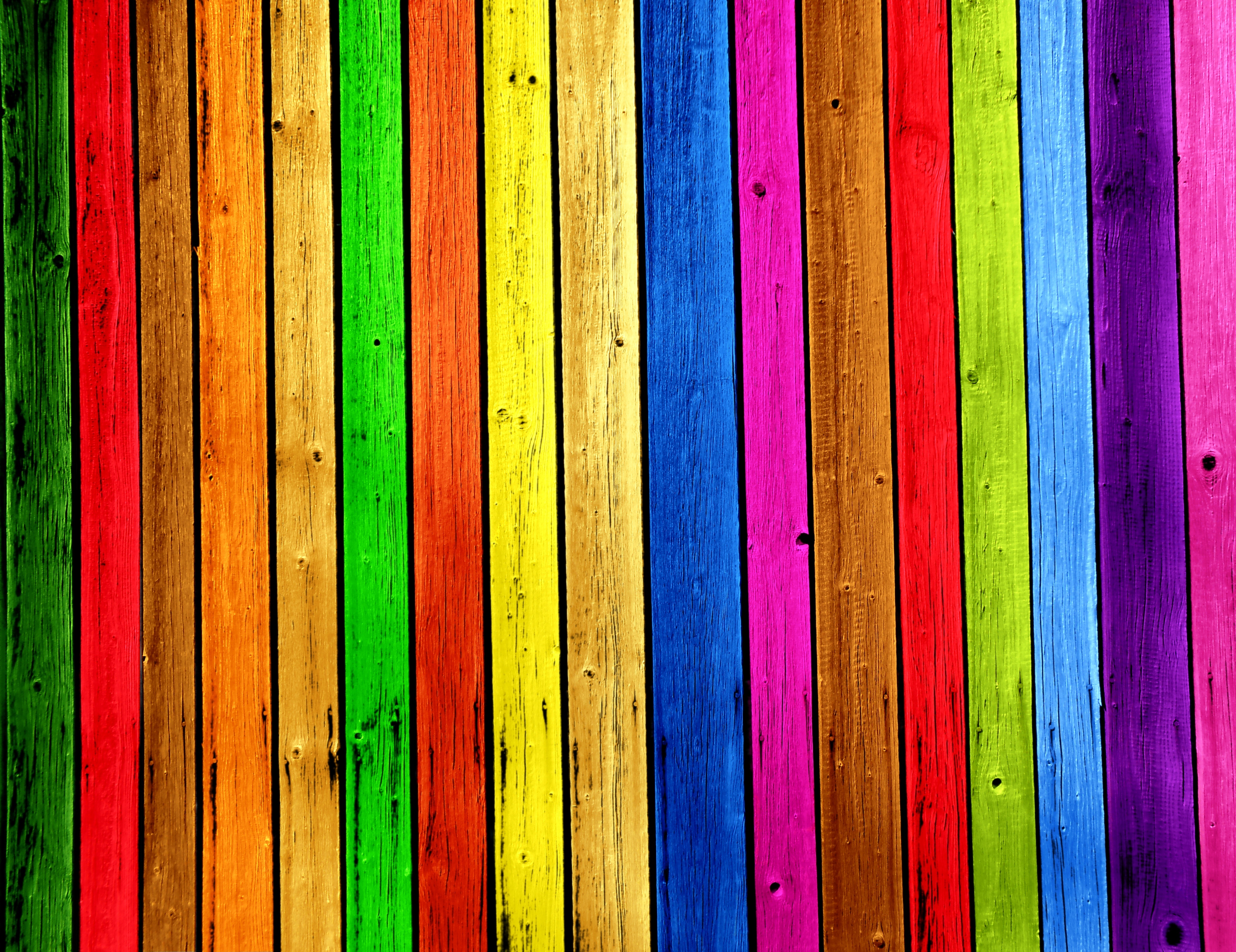 Бесплатное фото Фон из разноцветных досок