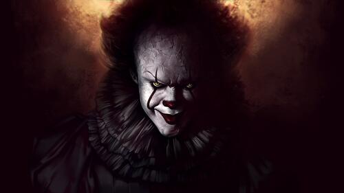 Pennywise the evil clown and the darkness.