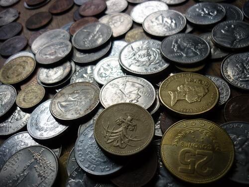 Железные старинные монеты
