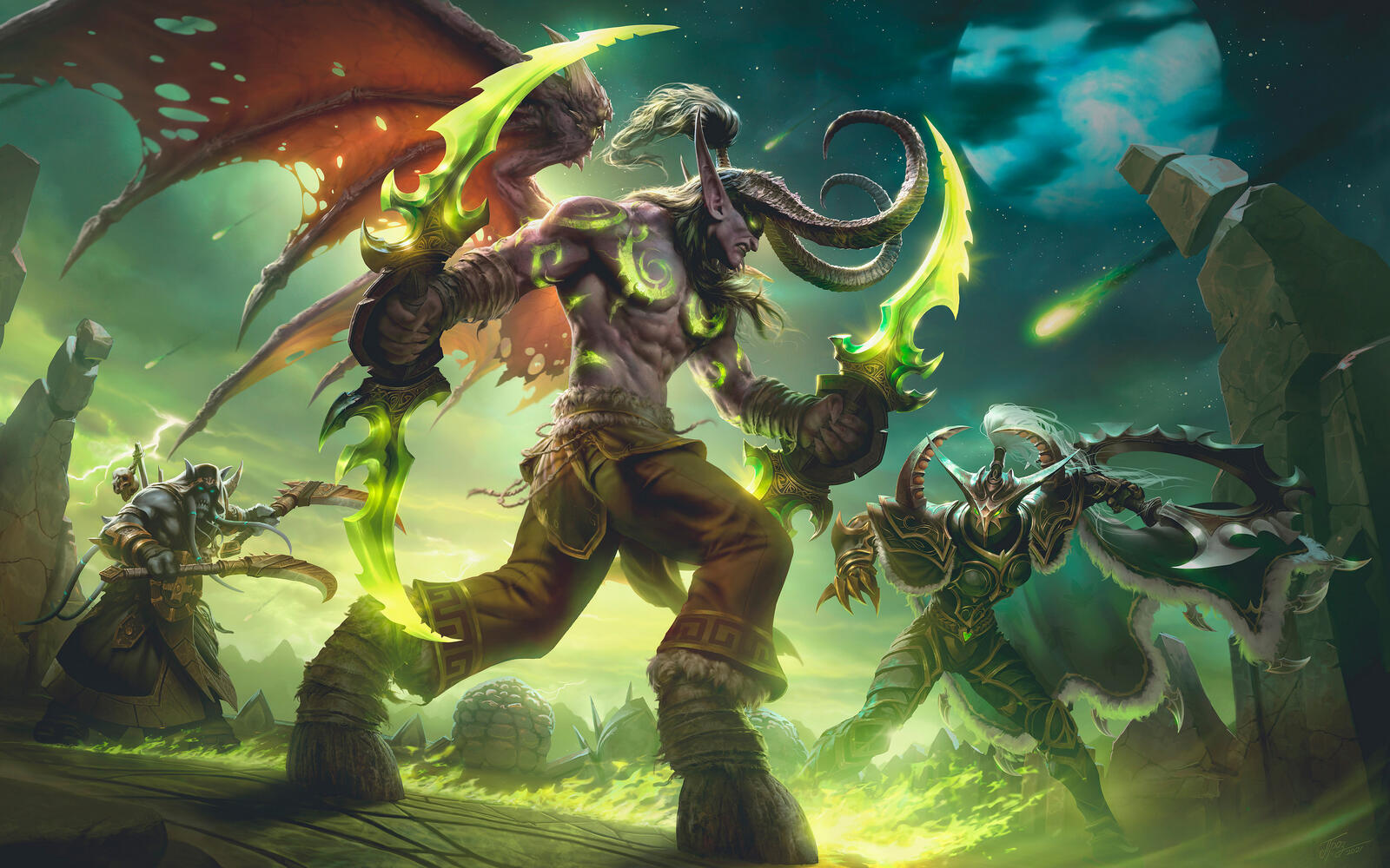Бесплатное фото Заставка из игры World Of Warcraft