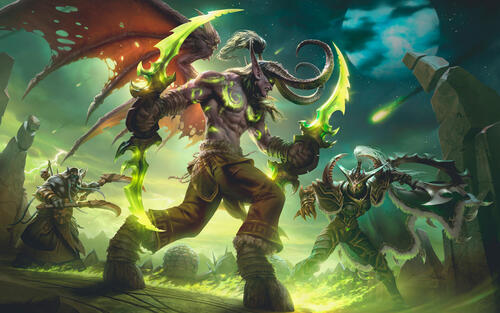 Заставка из игры World Of Warcraft