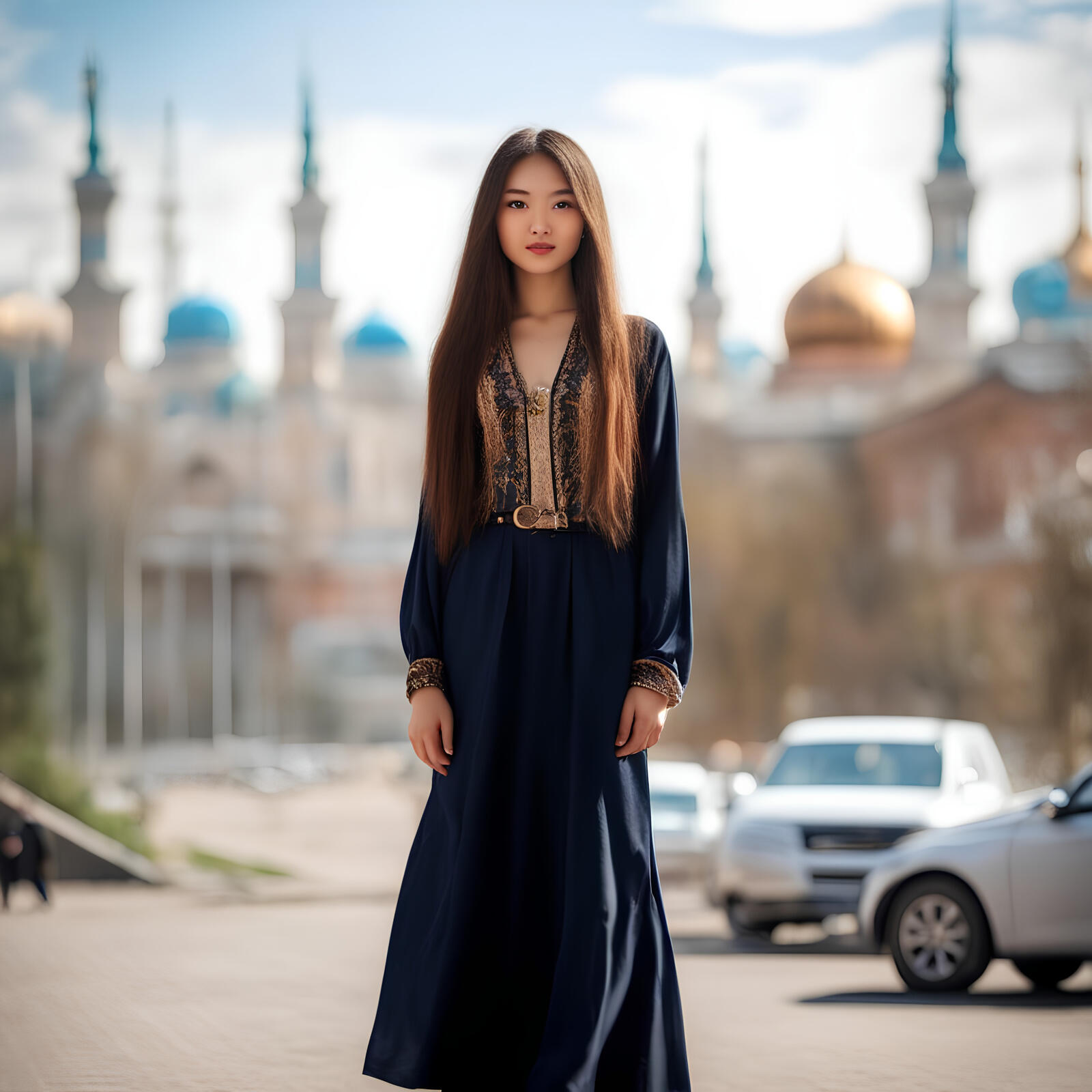 Free photo Beautiful Kazakh girl