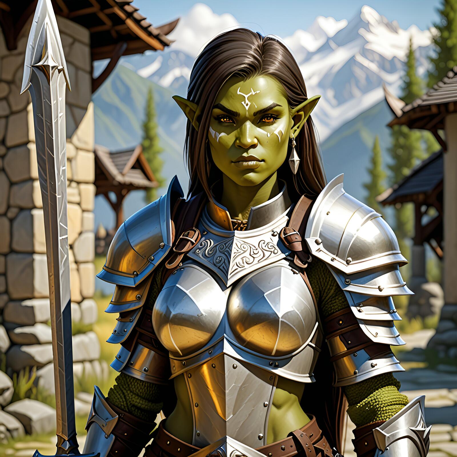 Free photo Orc girl