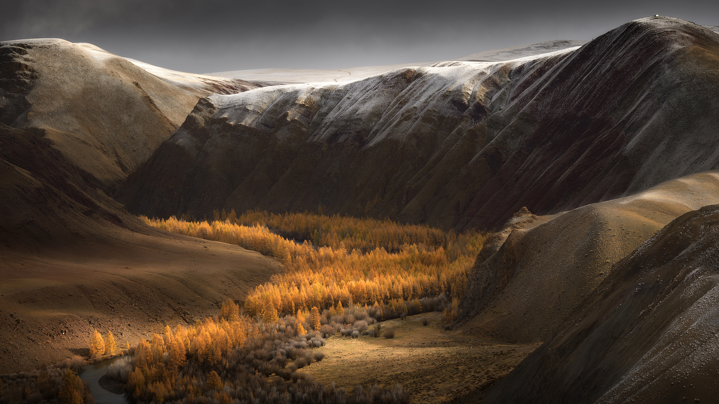 Wallpapers gorge mountains autumn on the desktop