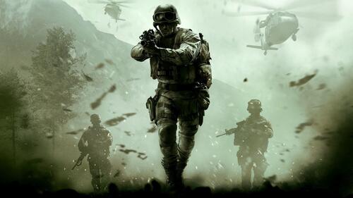 Cool picture from the game Call of Duty Modern Warfare