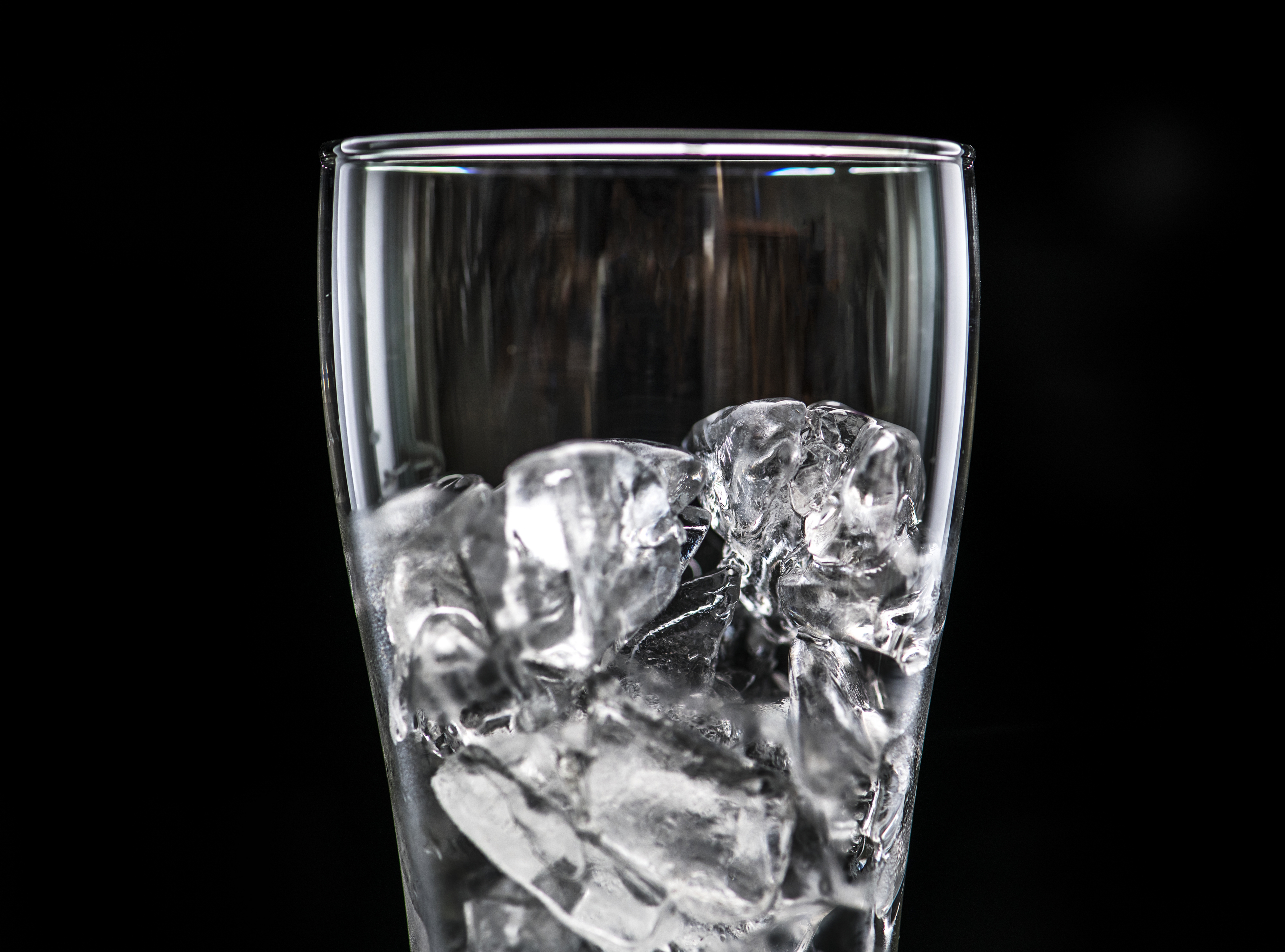 Cup with ice cubes