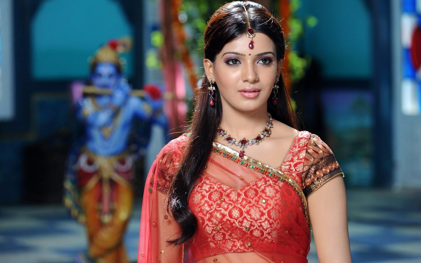 Wallpapers Samantha dress indian celebrities on the desktop