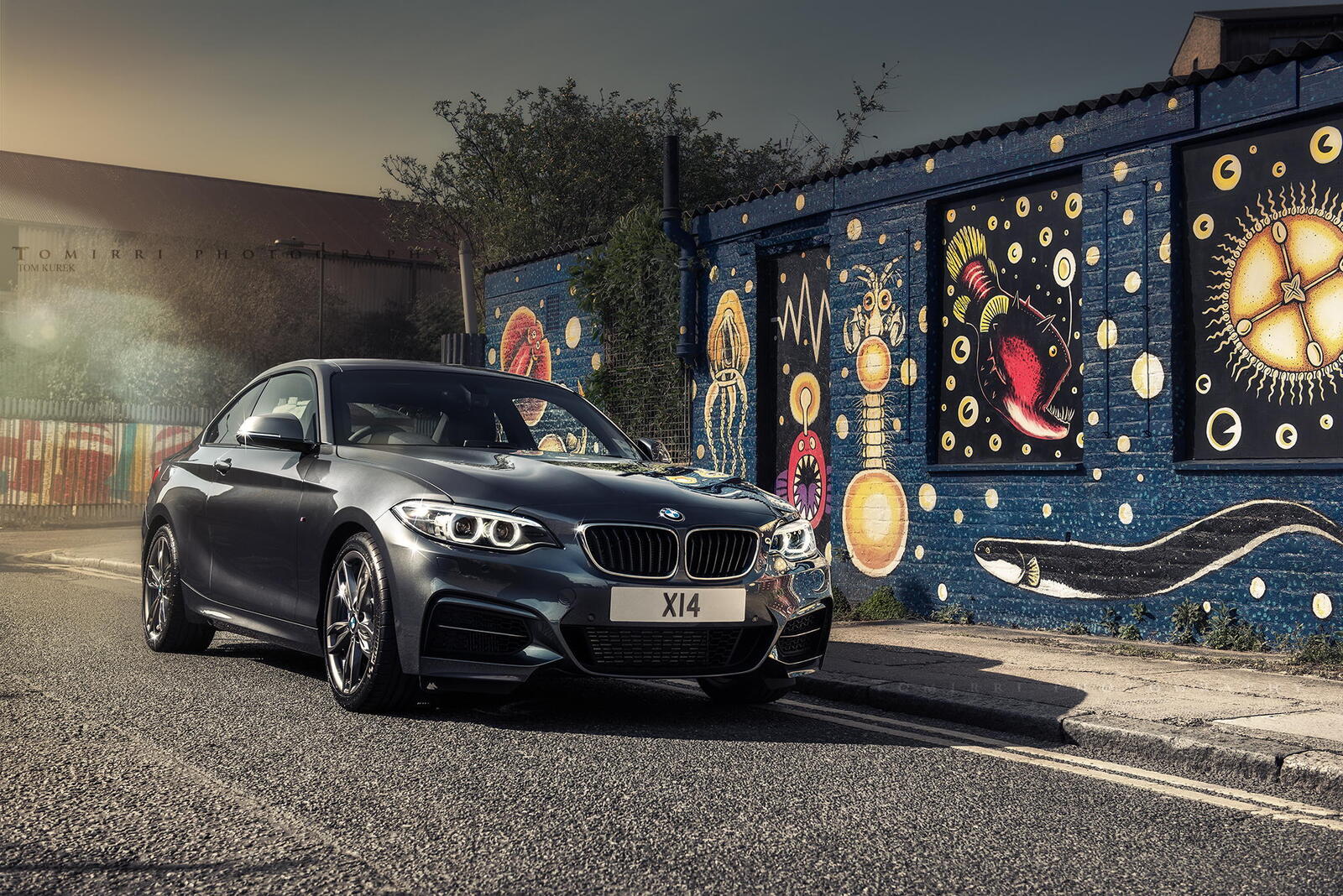 Бесплатное фото Картинка с BMW M3 на улицах города