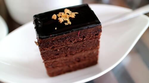 Chocolate cake with frosting