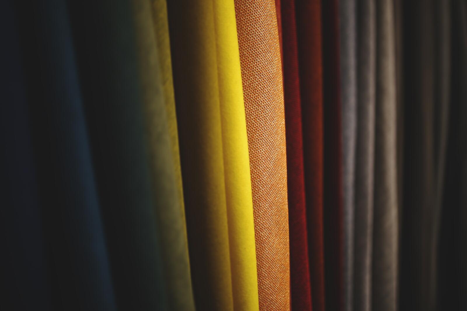 Free photo Multicolored tones of curtains