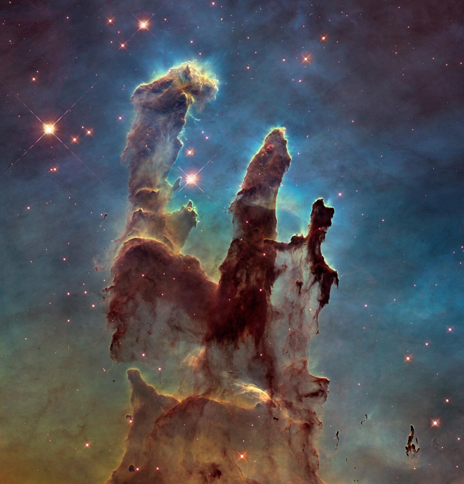 Бесплатное фото Космические снимки Хаббла туманности