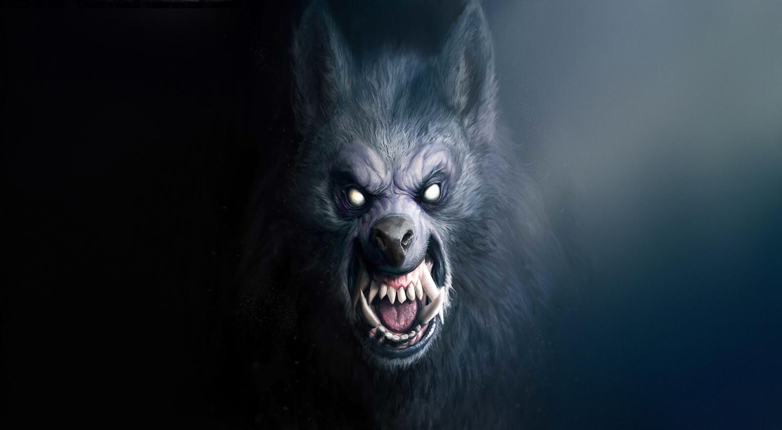 Wallpapers wolf fangs werewolf on the desktop