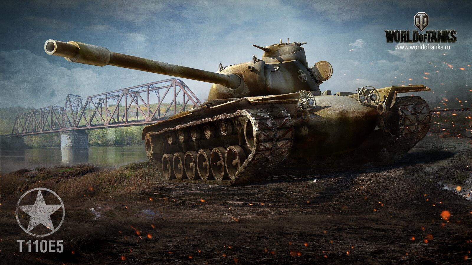 Free photo T110e5 from the game World of Tanks