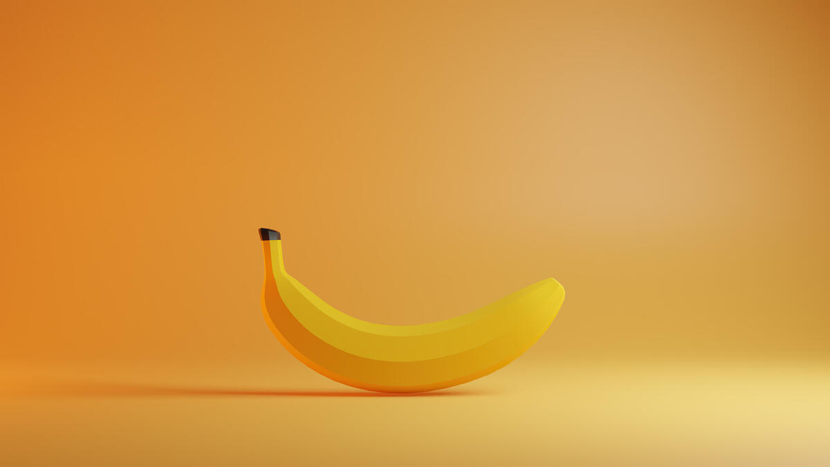 Желтый банан