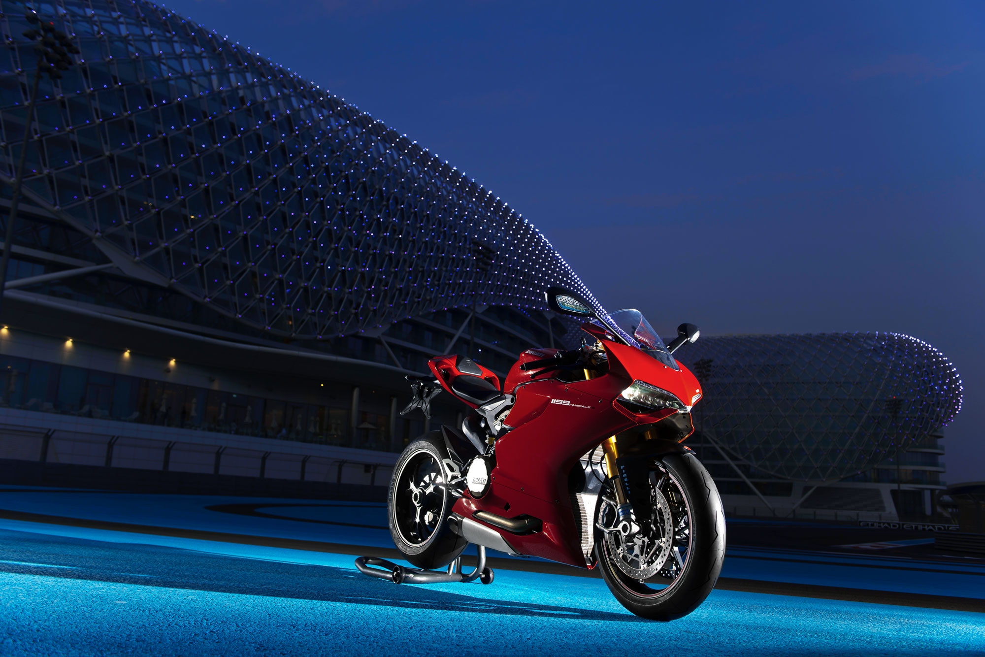 Фото бесплатно красный мотоцикл, мотоцикл, обои ducati superbike 1199 panigale s