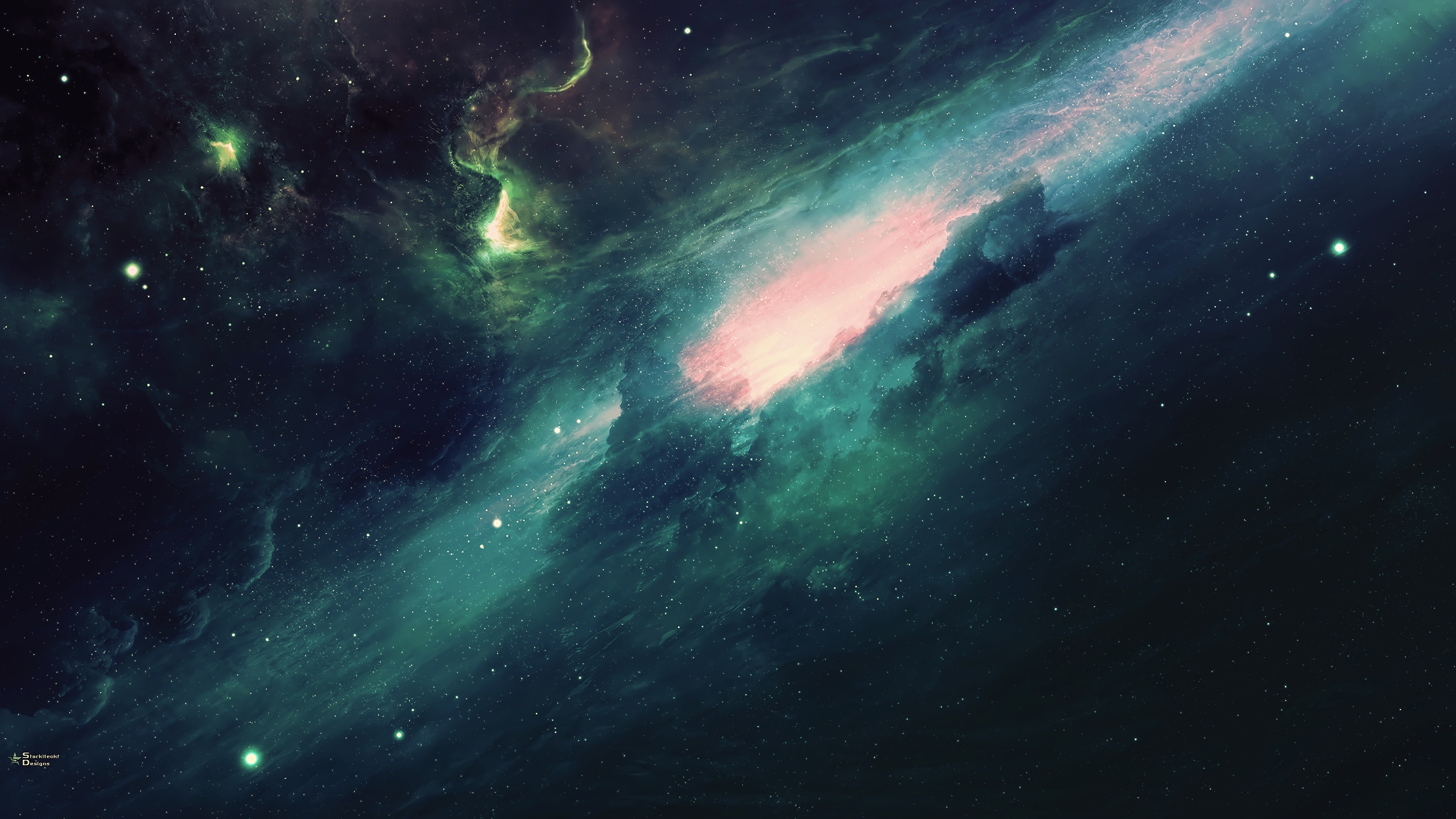 Wallpapers wallpaper nebula stars galaxy on the desktop