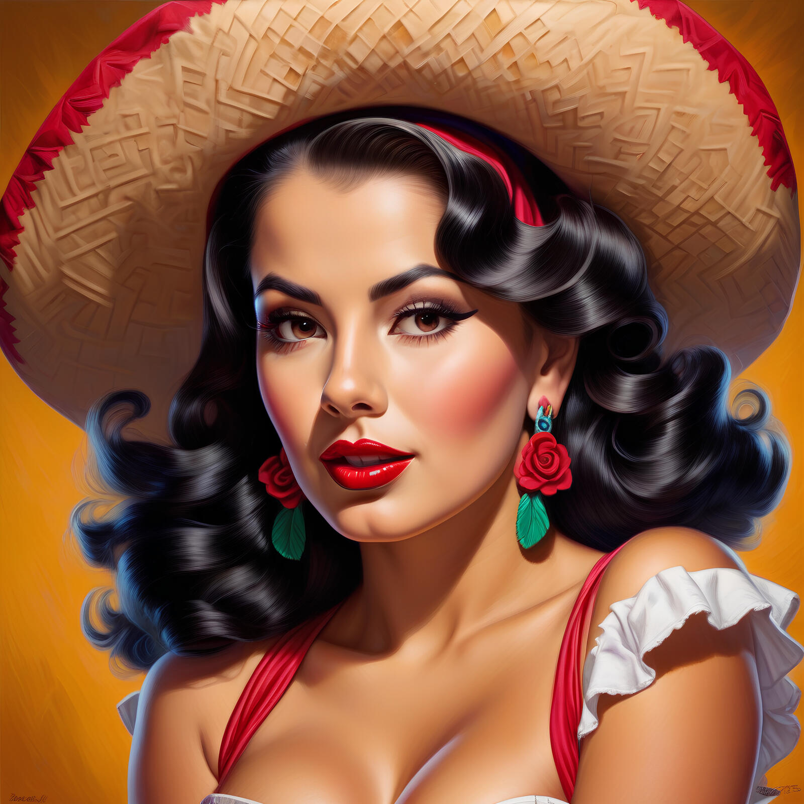 Free photo Mexican pin-up
