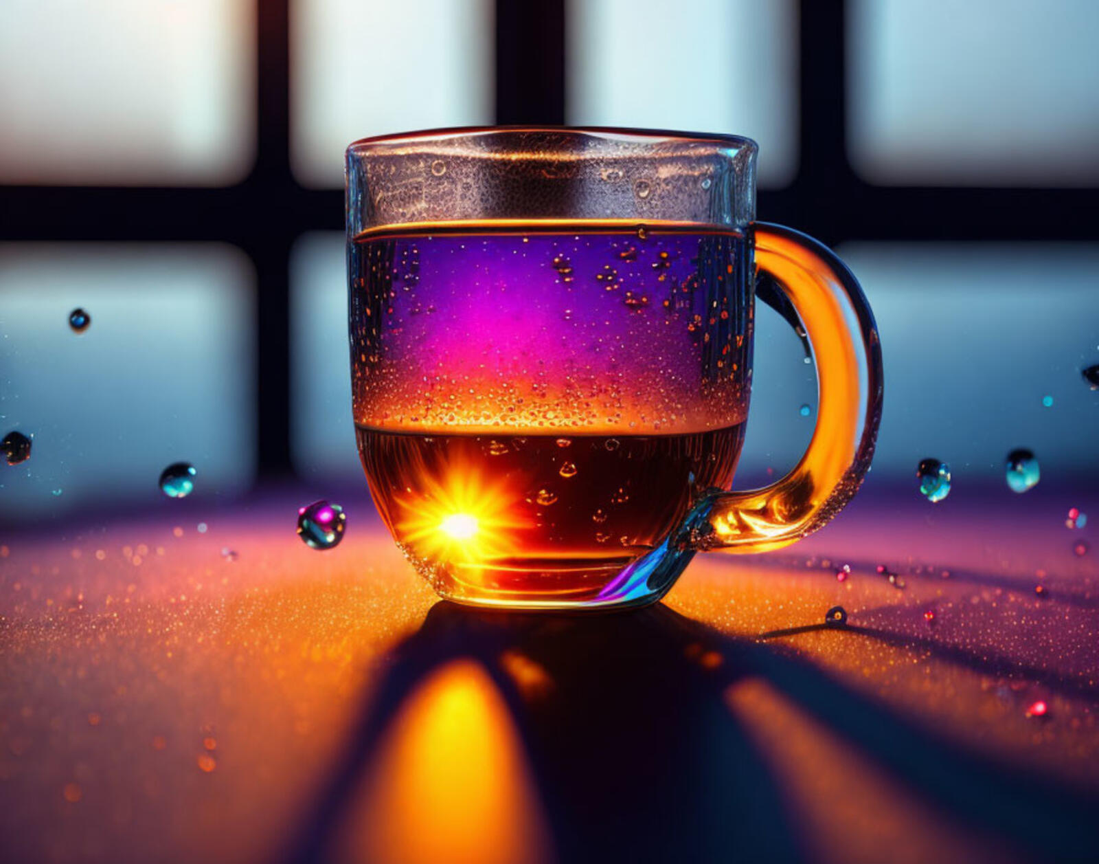 Бесплатное фото Чашка чая с солнышком