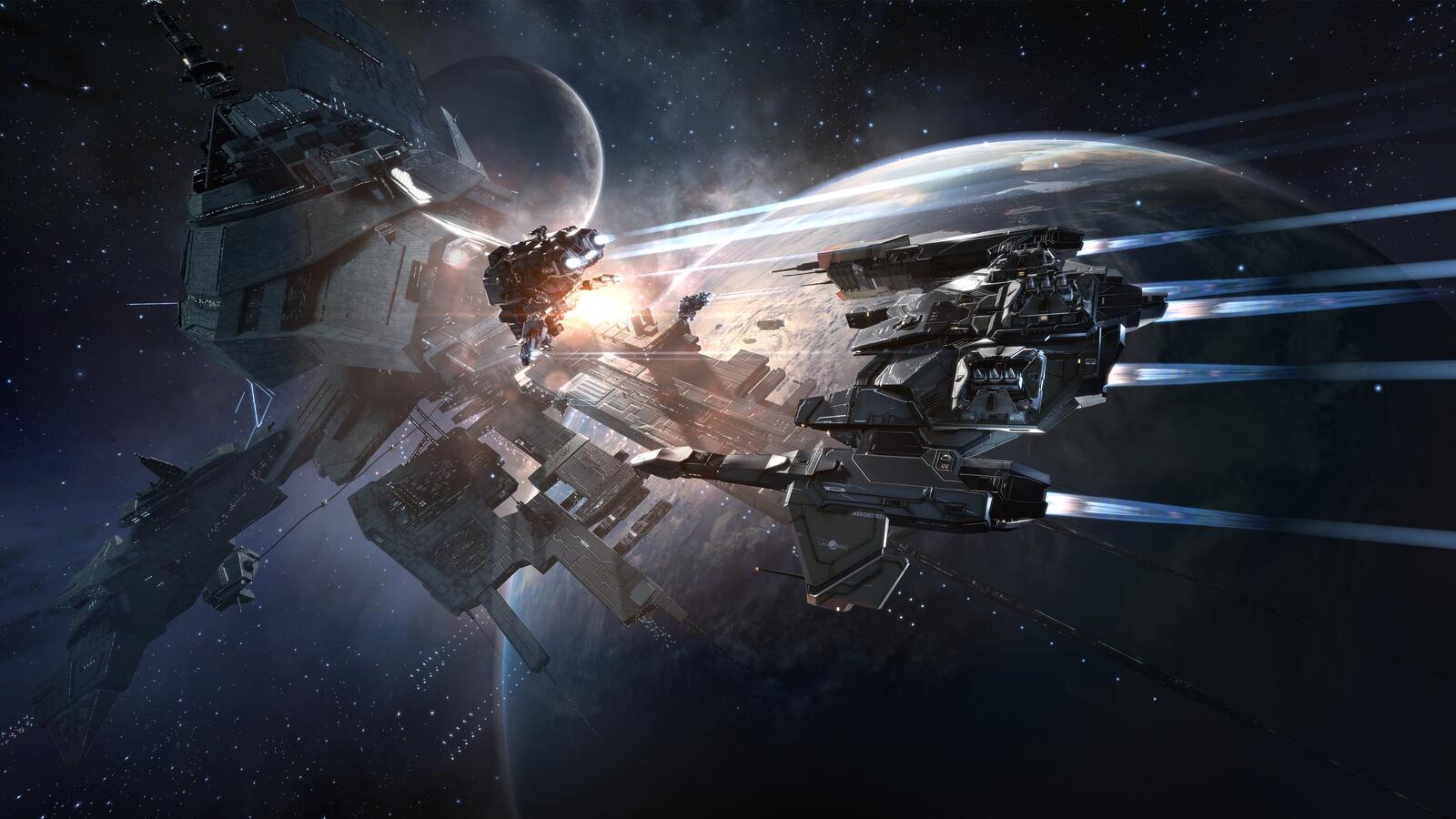 Wallpapers EVE online games galaxy on the desktop