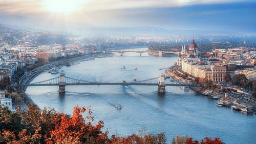 Budapest on a beautiful autumn day