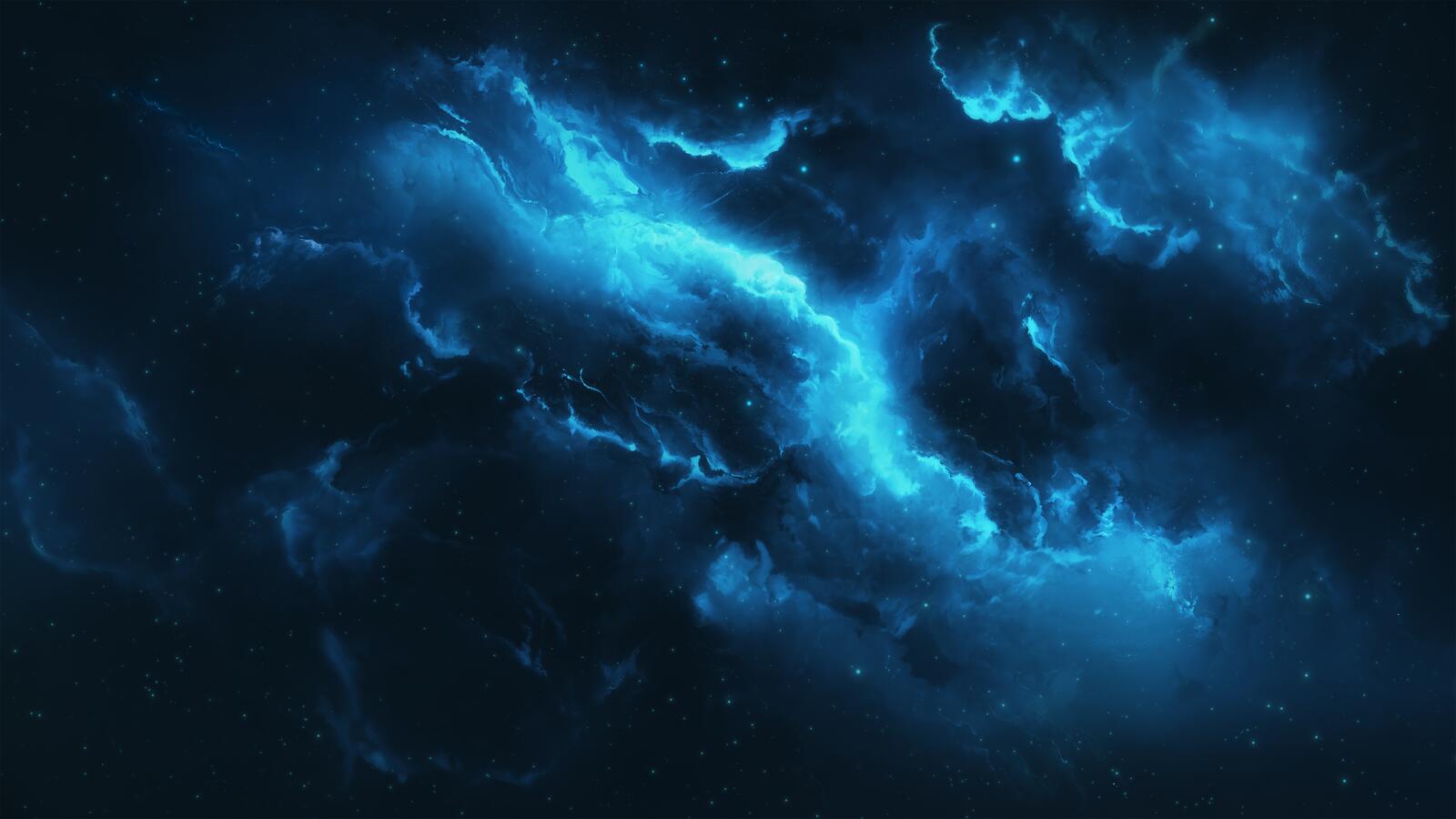 Бесплатное фото Синее туманное небо