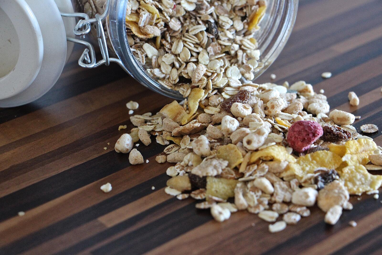 Free photo Spread granola all over the table