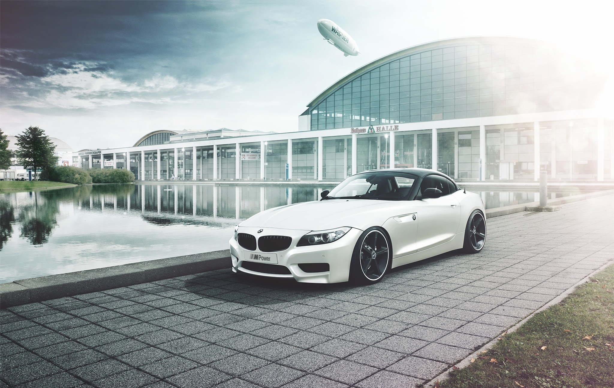 Бесплатное фото Белая BMW Z4