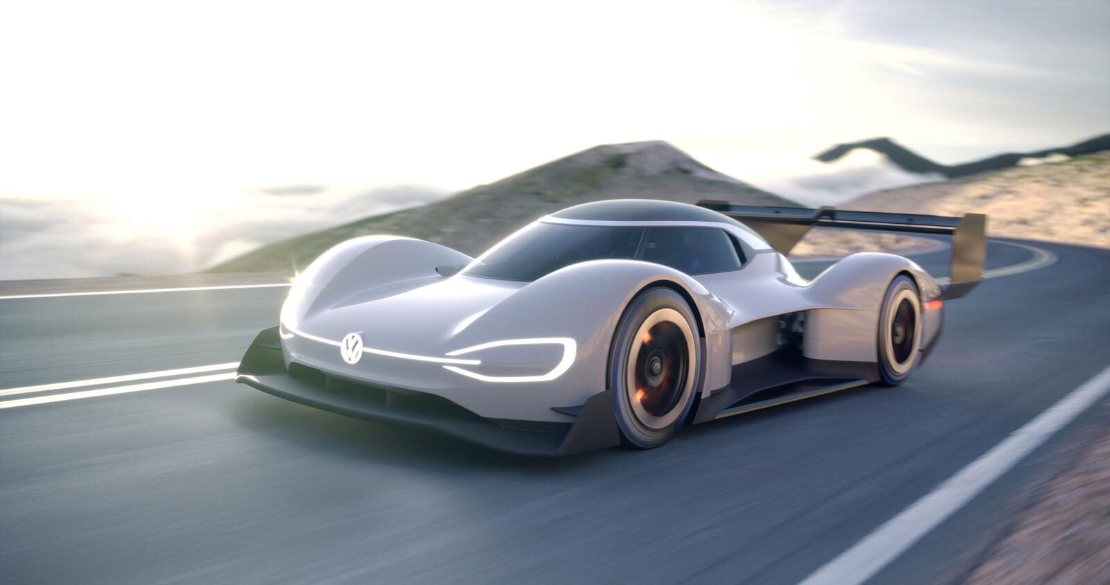 Free photo The volkswagen idr concept car in white