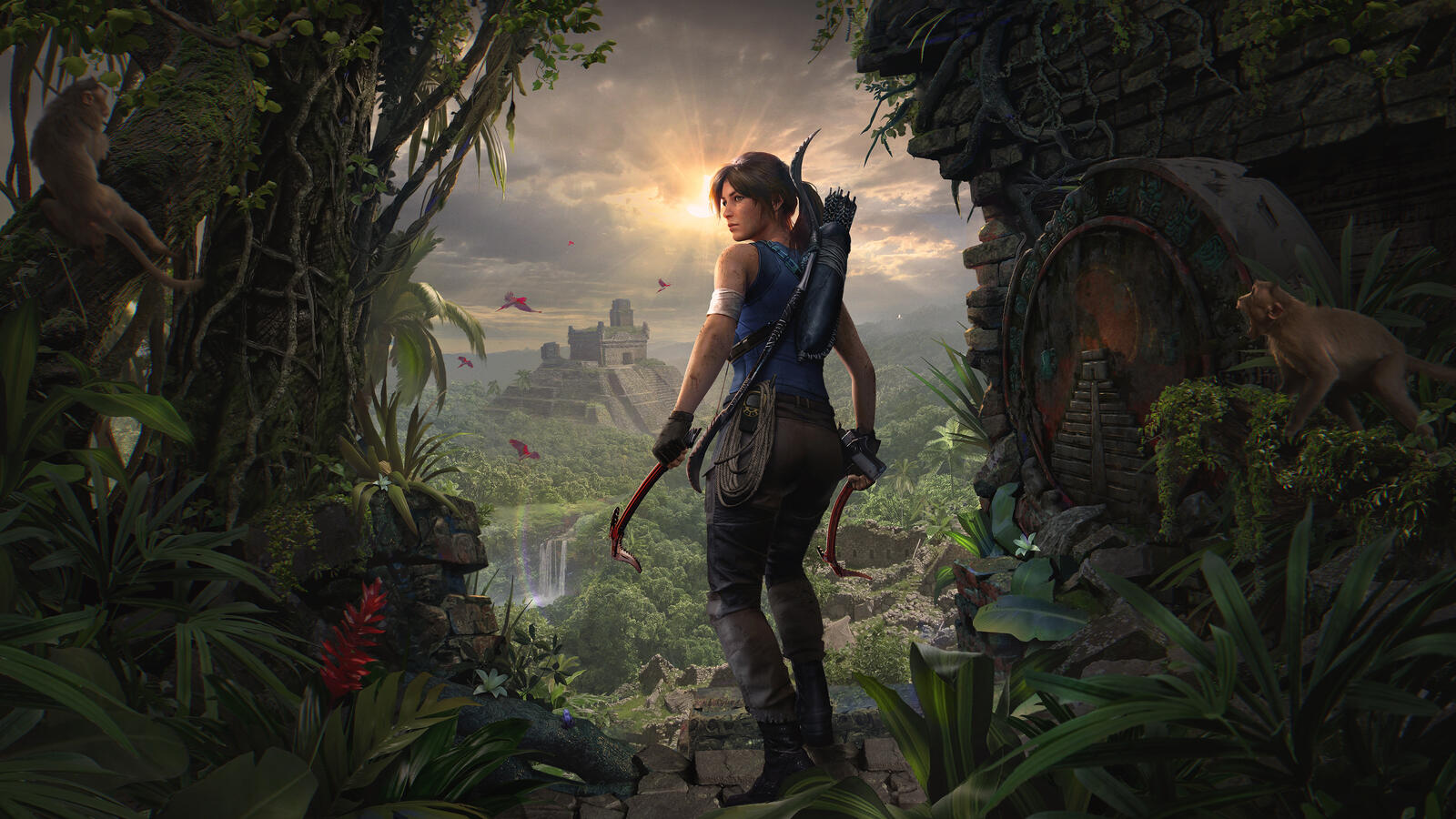 Free photo Lara Croft in the jungle