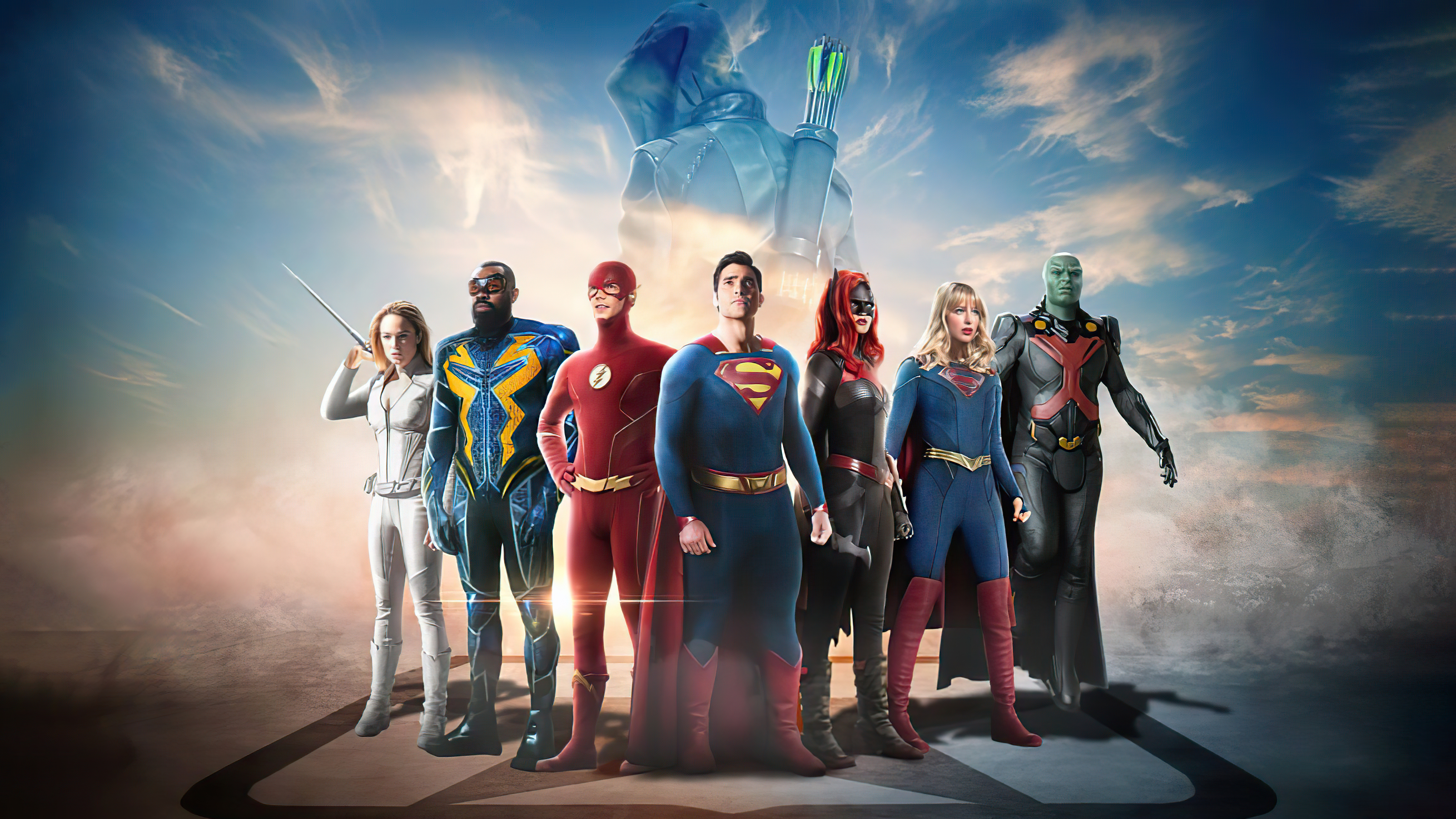 4 новых персонажа. Лига справедливости Америки. Лига справедливости Супергерои. Лига справедливости команда. Justice League & Arrowverse.