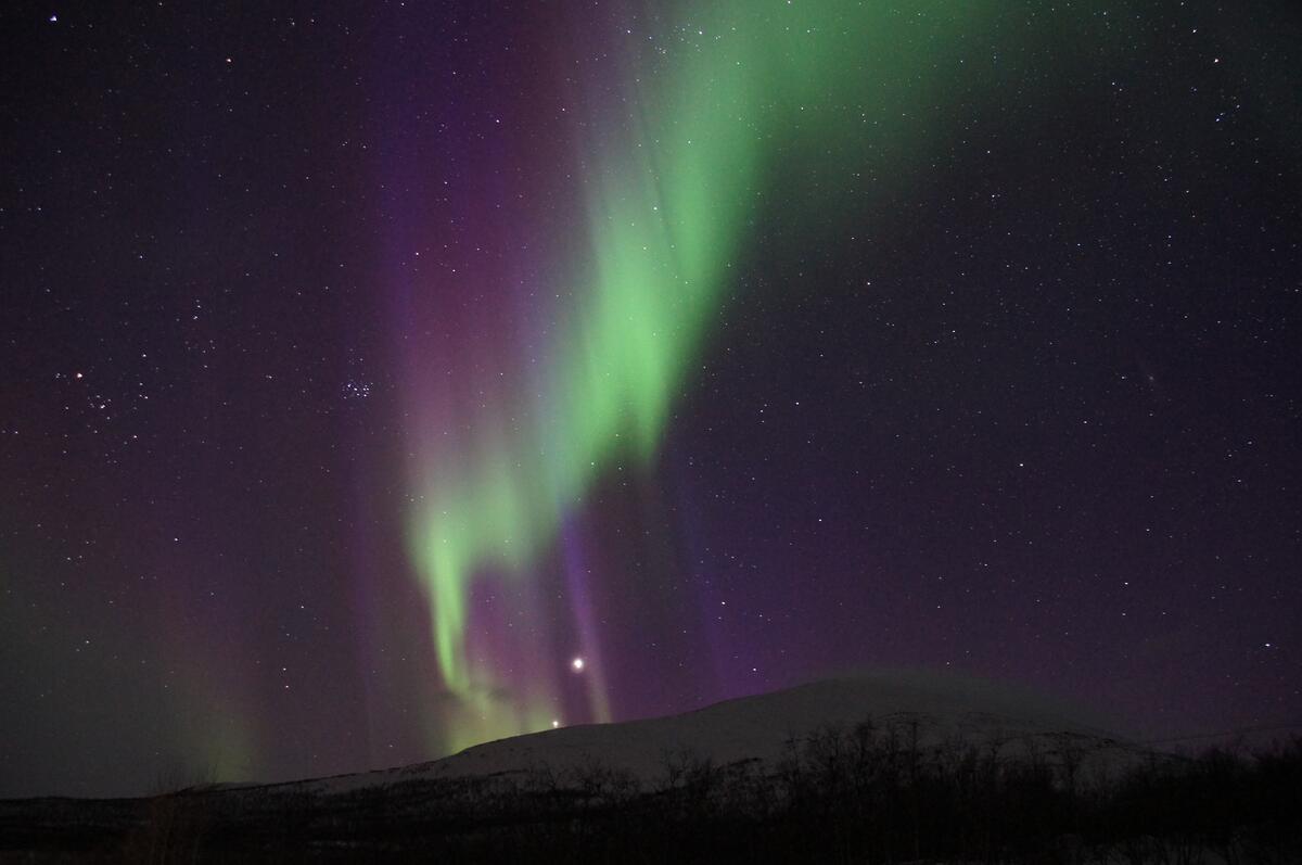 Aurora Borealis in the sky