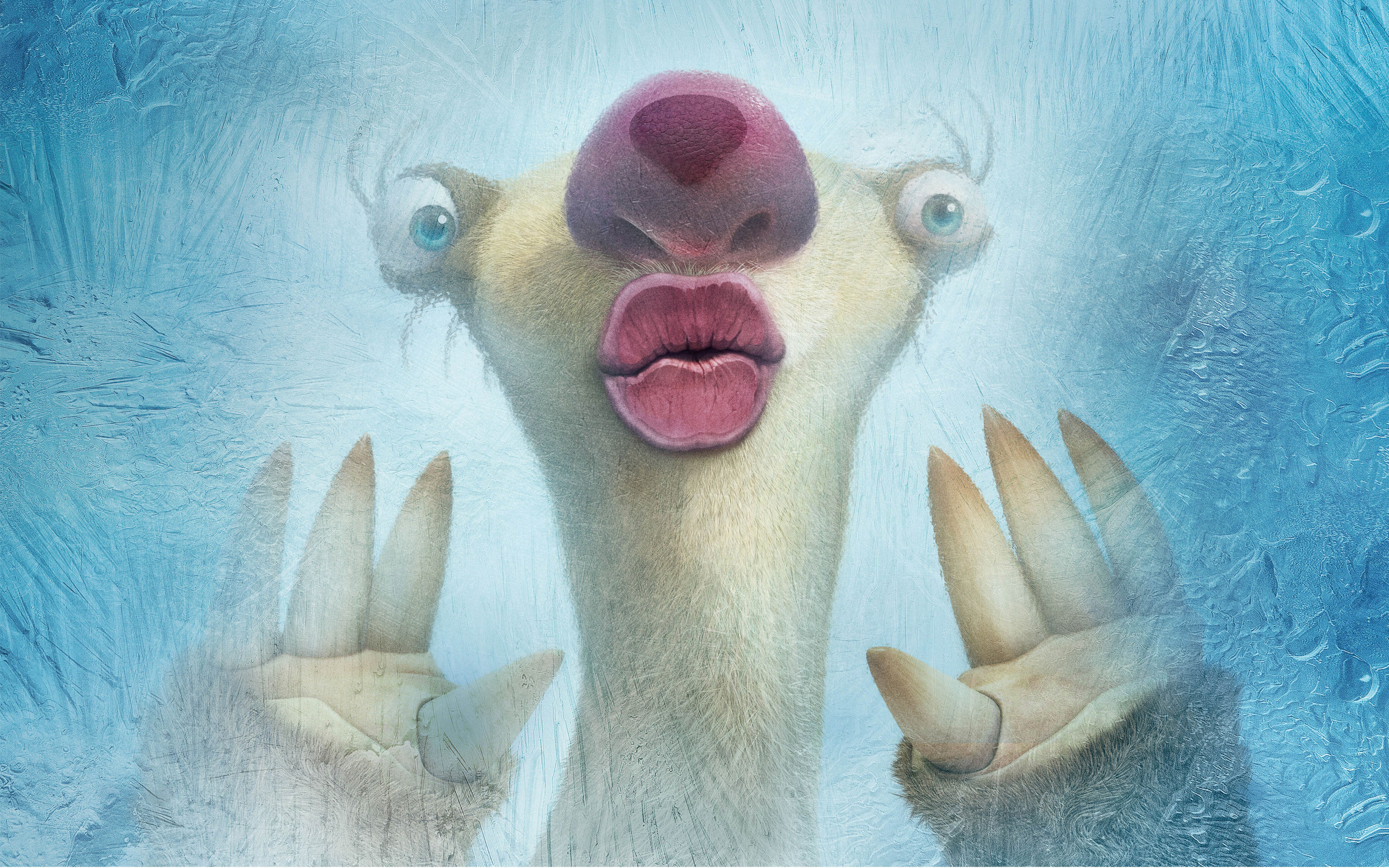Free photo Sid from Ice Age looks into the ice floe