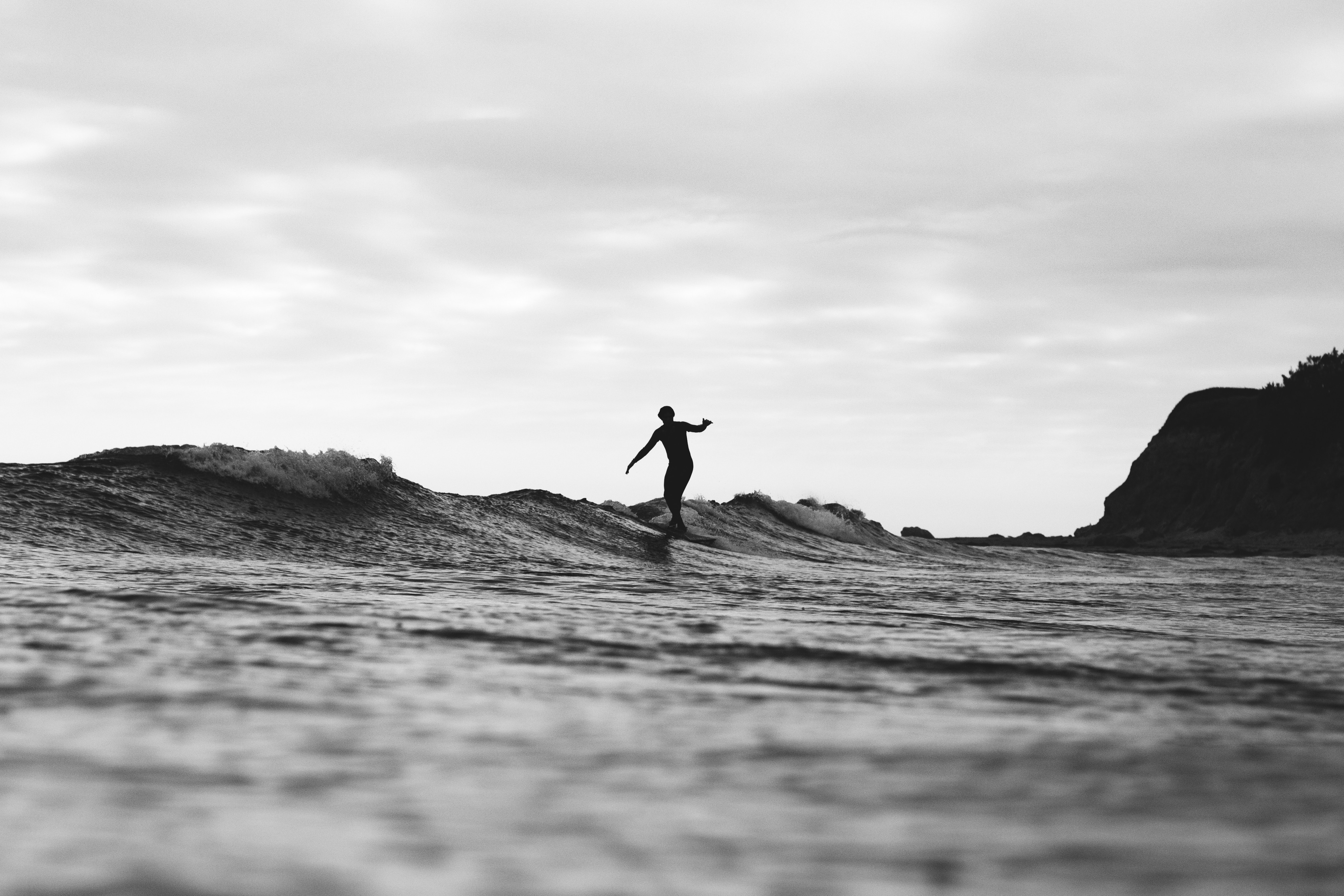 Free photo Surfer Silhouette