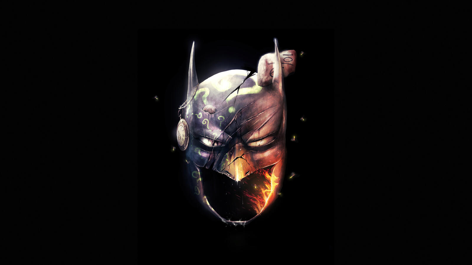 桌面上的壁纸蝙蝠侠 超级英雄 黑影