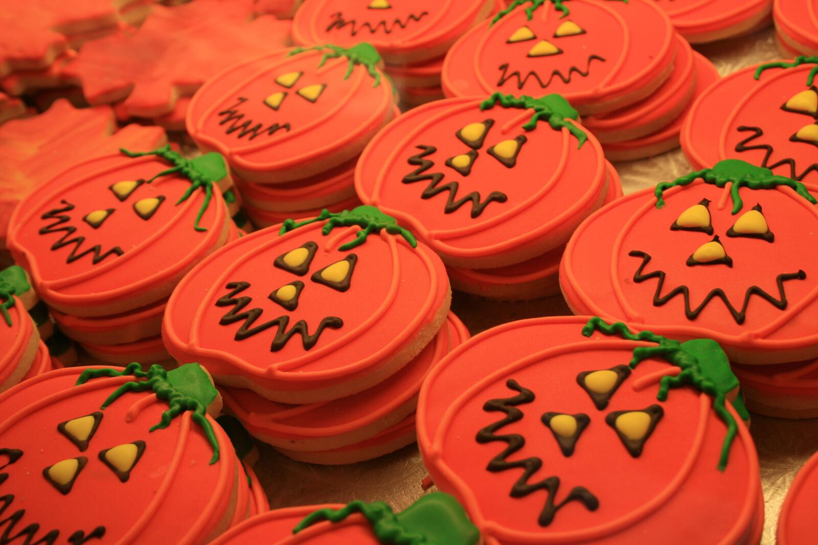Бесплатное фото Вкусные печеньки на  Хэллоуин