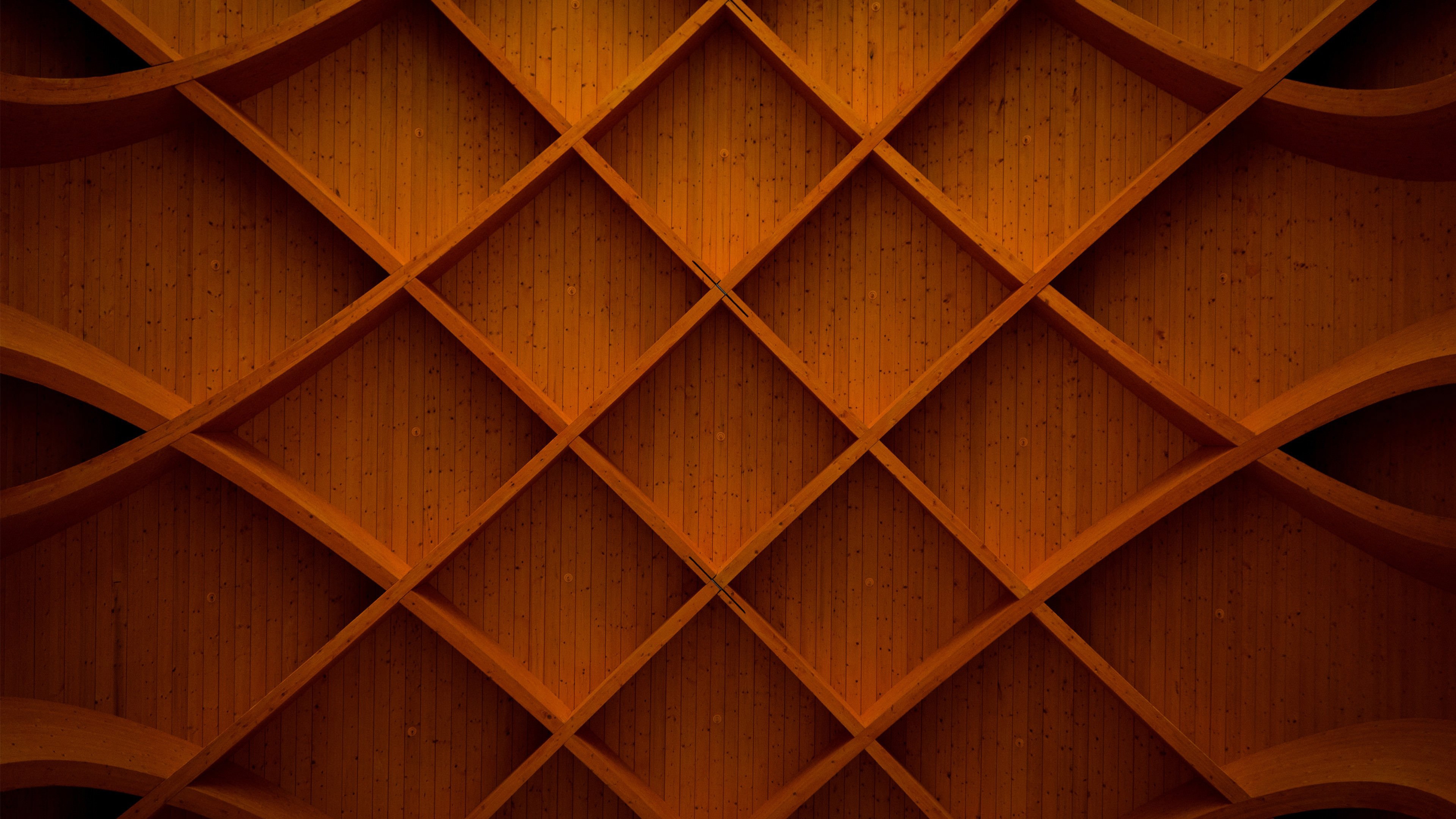Wallpapers wooden wall square wallpaper brown geometric shapes on the desktop